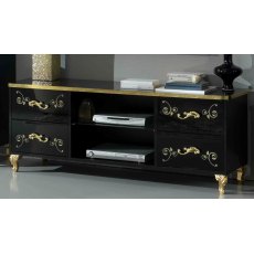 Ben Company Sofia Black-Gold TV Stand Plasma Ben Company Sofia Black-Gold TV Stand Plasma