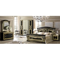 Camel Group Aida Black and Gold Vanity Dresser