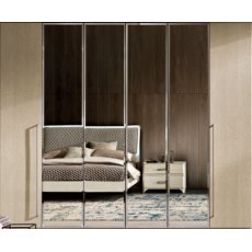 Camel Group Platinum Sabbia Hinged Wardrobe With Glass Doors Camel Group Platinum Sabbia Hinged Wardrobe With Glass Doors