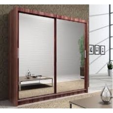 Queen Full Mirror Sliding Wardrobe With LED Light Queen Full Mirror Sliding Wardrobe With LED Light