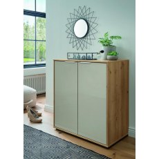 WIEMANN Monaco 4000 Dresser with 2 doors and one full-width shelf in Pebble Grey Finish WIEMANN Monaco 4000 Dresser with 2 doors and one full-width shelf in Pebble Grey Finish
