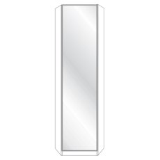 1 Door Extended Corner Unit with Front in White Glass 1 Door Extended Corner Unit with Front in White Glass