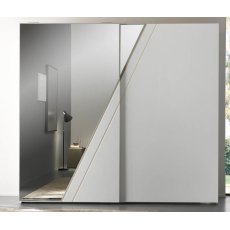 Euro Design Orizzonte 2 Door Sliding Wardrobe With Mirror Euro Design Orizzonte 2 Door Sliding Wardrobe With Mirror