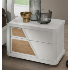 Euro Design Orizzonte Warm Elm Bedside Cabinet Euro Design Orizzonte Warm Elm Bedside Cabinet