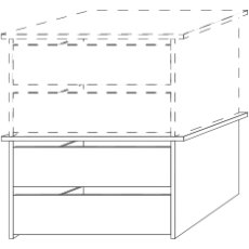 2 Drawer Insert with Wooden Front
W 96.4 cm x D 64.3cm x H 41cm 2 Drawer Insert with Wooden Front
W 96.4 cm x D 64.3cm x H 41cm