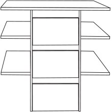 3 Drawer Insert with Wooden Front
W 80.1cm x D 51.5cm x H 89cm 3 Drawer Insert with Wooden Front
W 80.1cm x D 51.5cm x H 89cm