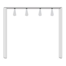 Passe-Partout Frame with 1 LED Lighting for Wardrobe Width 50cm
W 56.4cm x H 216cm x D 12.5cm Passe-Partout Frame with 1 LED Lighting for Wardrobe Width 50cm
W 56.4cm x H 216cm x D 12.5cm