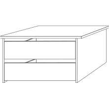 2 Drawer Insert with Wooden Front for 50 cm compartment
Width drawer insert: 32.5 cm
W 47.5cm x H 4 2 Drawer Insert with Wooden Front for 50 cm compartment
Width drawer insert: 32.5 cm
W 47.5cm x H 4