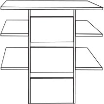 3 Drawer Insert with Wooden Front for compartment width 96.4 cm
W 96.4cm x H 51.5cm x D 64.3cm 3 Drawer Insert with Wooden Front for compartment width 96.4 cm
W 96.4cm x H 51.5cm x D 64.3cm