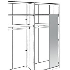 Fold Out Interior mirror
Only for sliding-door wardrobes
W 36cm x H 173cm x D 1cm Fold Out Interior mirror
Only for sliding-door wardrobes
W 36cm x H 173cm x D 1cm