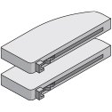 Self-Closing Mechanism with Buffering for Exterior Doors (Pair)W 24cm x H 2cm x D 11cm