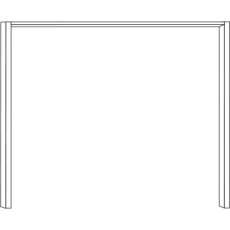 Passepartout-frame without lights Width per side profile: 5 cm for width 200 cm 

W 200cm x H 220cm
