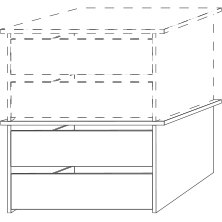 2 Drawer Insert with Wooden Front Stackable and Height Adjustable
W 80.1cm x H 41cm x D 51.5cm 2 Drawer Insert with Wooden Front Stackable and Height Adjustable
W 80.1cm x H 41cm x D 51.5cm