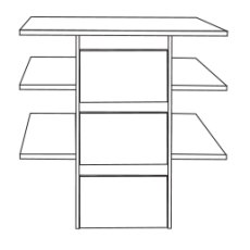 3 Drawer Insert with Wooden Front
W 96.4cm x H 89cm x D 52cm 3 Drawer Insert with Wooden Front
W 96.4cm x H 89cm x D 52cm