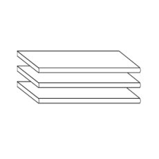 3 Adjustable Shelf

W 47.5 cm x H 2.2cm x D 51.5cm