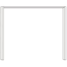 216 cm Height Glass overlay for side panels for sliding-door wardrobes 2 doors Right Havan Glass