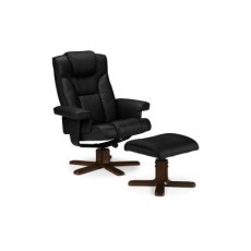 Julian Bowen Malmo Swivel Recliners & Stool Brown