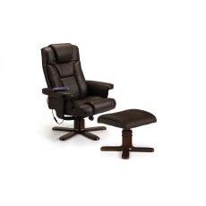 Julian Bowen Malmo Massage Recliners & Stool Black