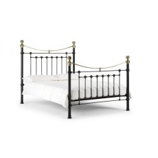 Julian Bowen Victoria Satin Black Bed