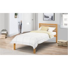 JULIAN BOWEN SLOCUM BED ANTIQUE PINE