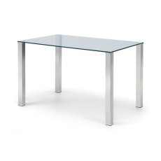 Julian Bowen Enzo Glass Top Dining Table