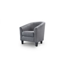 Julian Bowen Hugo Tub Chair - Slate Grey