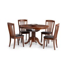 Julian Bowen Canterbury Extending Table- Mahogany