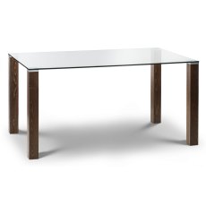 Julian Bowen Cayman Glasstop Dining Table