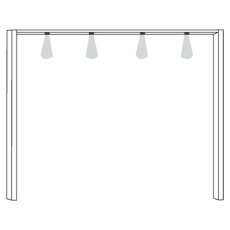 2 Door Sliding Wardrobe with White Glass and 5 Panels 2 Door Sliding Wardrobe with White Glass and 5 Panels