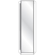 2 Door Sliding Wardrobe with 1 Right Crystal Mirror and 1 Left Havana Glass with 2 Panels 2 Door Sliding Wardrobe with 1 Right Crystal Mirror and 1 Left Havana Glass with 2 Panels