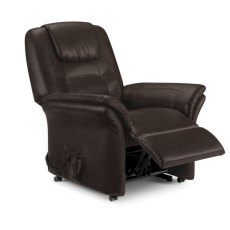 JULIAN BOWEN RIVA RISE & RECLINE CHAIR BROWN