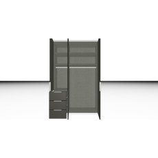 Nolte Mobel - Concept me 200 7515085 - Complete Hinged Door Wardrobe with 3 Doors 3 Drawers Left