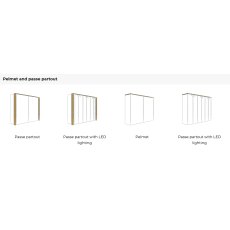 Nolte Mobel - Marcato 2.0 - 3516271- 2 Door Sliding Wardrobe with Right 40cm Linen shelf and Coat Ra