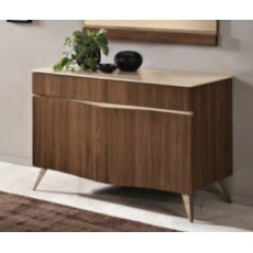 Saltarelli Emozioni Walnut 2 Door Base With Marble Top and Wooden Drawers Saltarelli Emozioni Walnut 2 Door Base With Marble Top and Wooden Drawers