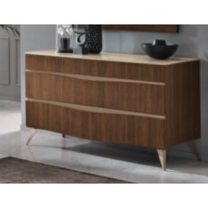 Saltarelli Emozioni Walnut Dressing Table With Marble Top and Wooden Drawers Saltarelli Emozioni Walnut Dressing Table With Marble Top and Wooden Drawers
