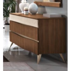 Saltarelli Emozioni Walnut Dressing Table With Wooden Top and Upholstered Drawer Saltarelli Emozioni Walnut Dressing Table With Wooden Top and Upholstered Drawer