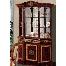 Saltarelli Atena Walnut Vetrina 3 Doors Glass Cupboard Saltarelli Atena Walnut Vetrina 3 Doors Glass Cupboard