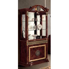 Saltarelli Atena Walnut Vetrina 2 Doors Glass Cupboard Saltarelli Atena Walnut Vetrina 2 Doors Glass Cupboard