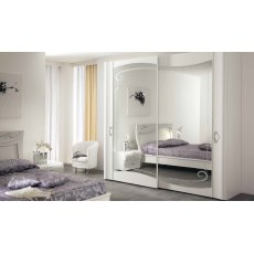 Saltarelli Diadema 2 Door Mirrored Sliding Wardrobe with Flush Mounted. Saltarelli Diadema 2 Door Mirrored Sliding Wardrobe with Flush Mounted.