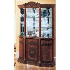 Saltarelli Florence Walnut Vitrine 3 Door Glass Cupboard. Saltarelli Florence Walnut Vitrine 3 Door Glass Cupboard.