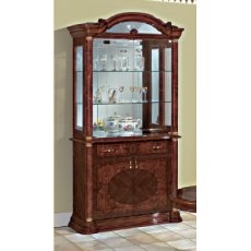Saltarelli Florence Walnut Vitrine 2 Door Glass Cupboard. Saltarelli Florence Walnut Vitrine 2 Door Glass Cupboard.