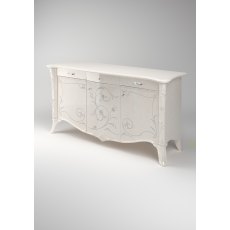 Saltarelli Giulietta White 3 Door Sideboard. Saltarelli Giulietta White 3 Door Sideboard.