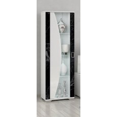 San Martino Nevada Black and White 1 Door Display Cabinet San Martino Nevada Black and White 1 Door Display Cabinet