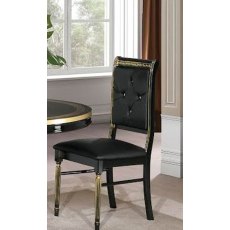 H2O Design Aurora Black-Gold Chair With Crystals H2O Design Aurora Black-Gold Chair With Crystals