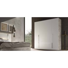 Status Treviso Grey 4 Door Wardrobe Status Treviso Grey 4 Door Wardrobe