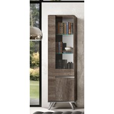 Status Medea Vintage Oak 1 Door Vitrine Status Medea Vintage Oak 1 Door Vitrine