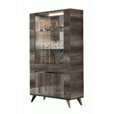 Status Medea Vintage Oak 2 Door Vitrine Status Medea Vintage Oak 2 Door Vitrine