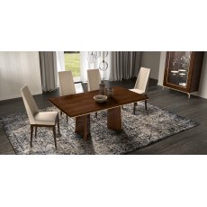 Status Eva Walnut Fixed Dining Table Status Eva Walnut Fixed Dining Table