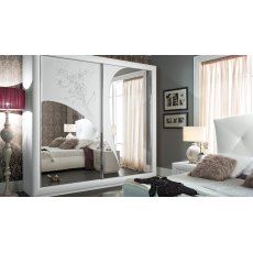 Tuttomobili Camilla White 2 Door Sliding Wardrobe Tuttomobili Camilla White 2 Door Sliding Wardrobe
