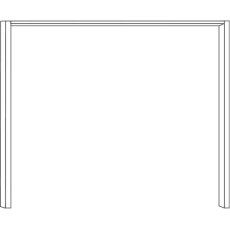 2 Door Sliding Wardrobe with 1 Left White Glass and 1 Right Wooden Door in Carcase Colour, all door  2 Door Sliding Wardrobe with 1 Left White Glass and 1 Right Wooden Door in Carcase Colour, all door